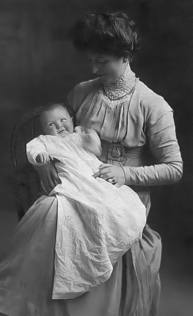 May Maxwell with baby Mary, circa late 1910