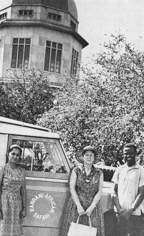 Start of African tour with Violette Nakhjavani, Uganda, December 1969